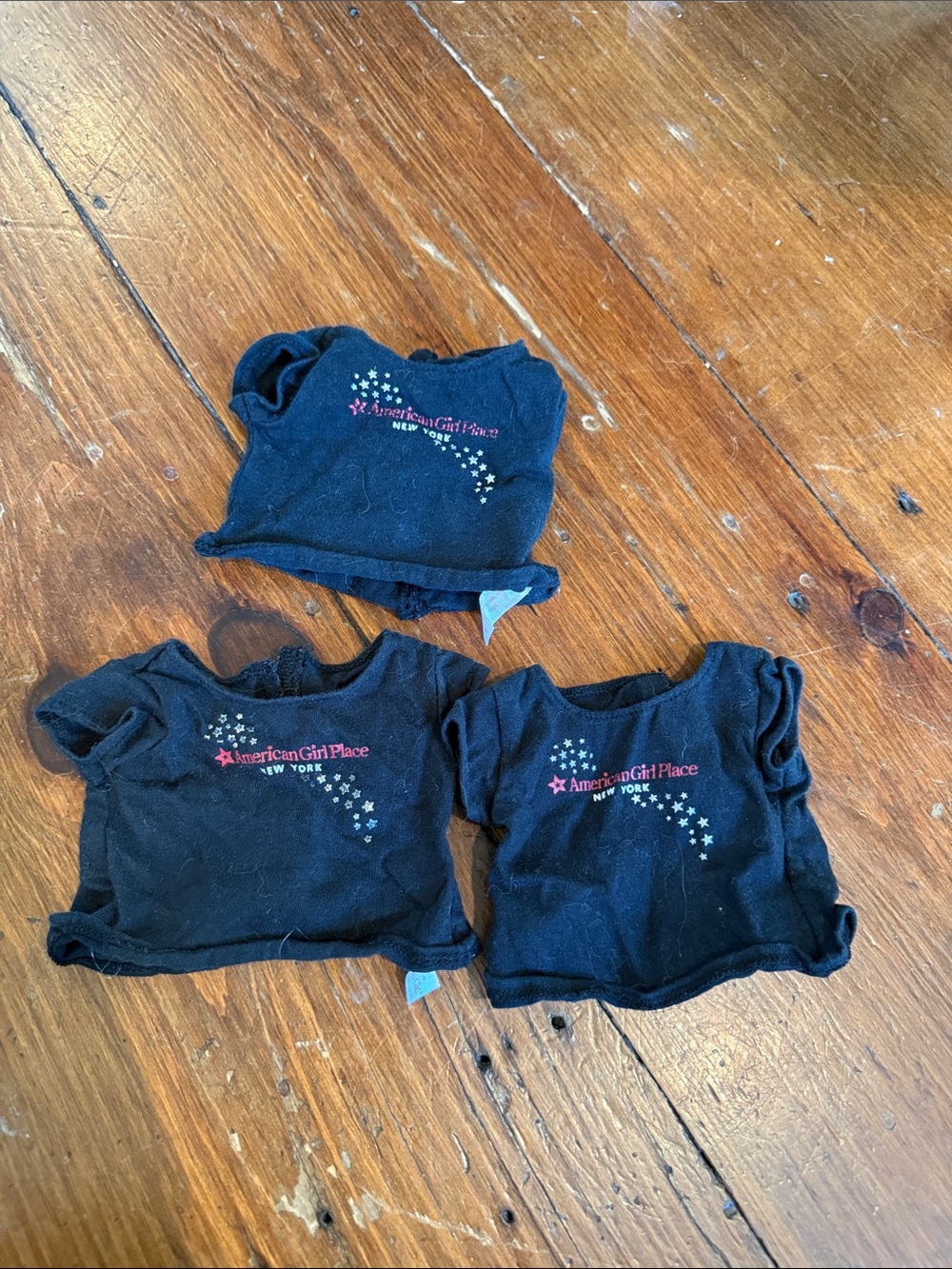American Girl Black Short-Sleeve Graphic Doll Tees - Pack of 3